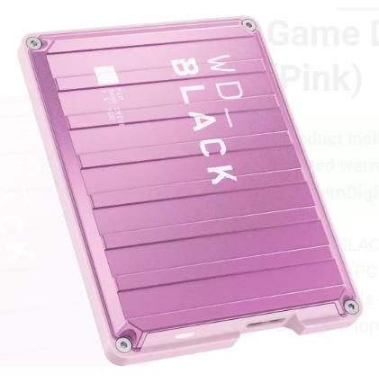 External HDD WESTERN DIGITAL P10 Game Drive WDBA2W0020BPK-WESN 2TB USB 3.2 Colour Pink WDBA2W0020BPK-WES1
