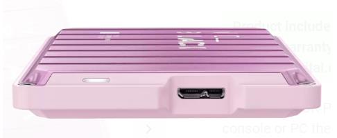 External HDD WESTERN DIGITAL P10 Game Drive WDBA2W0020BPK-WESN 2TB USB 3.2 Colour Pink WDBA2W0020BPK-WES1