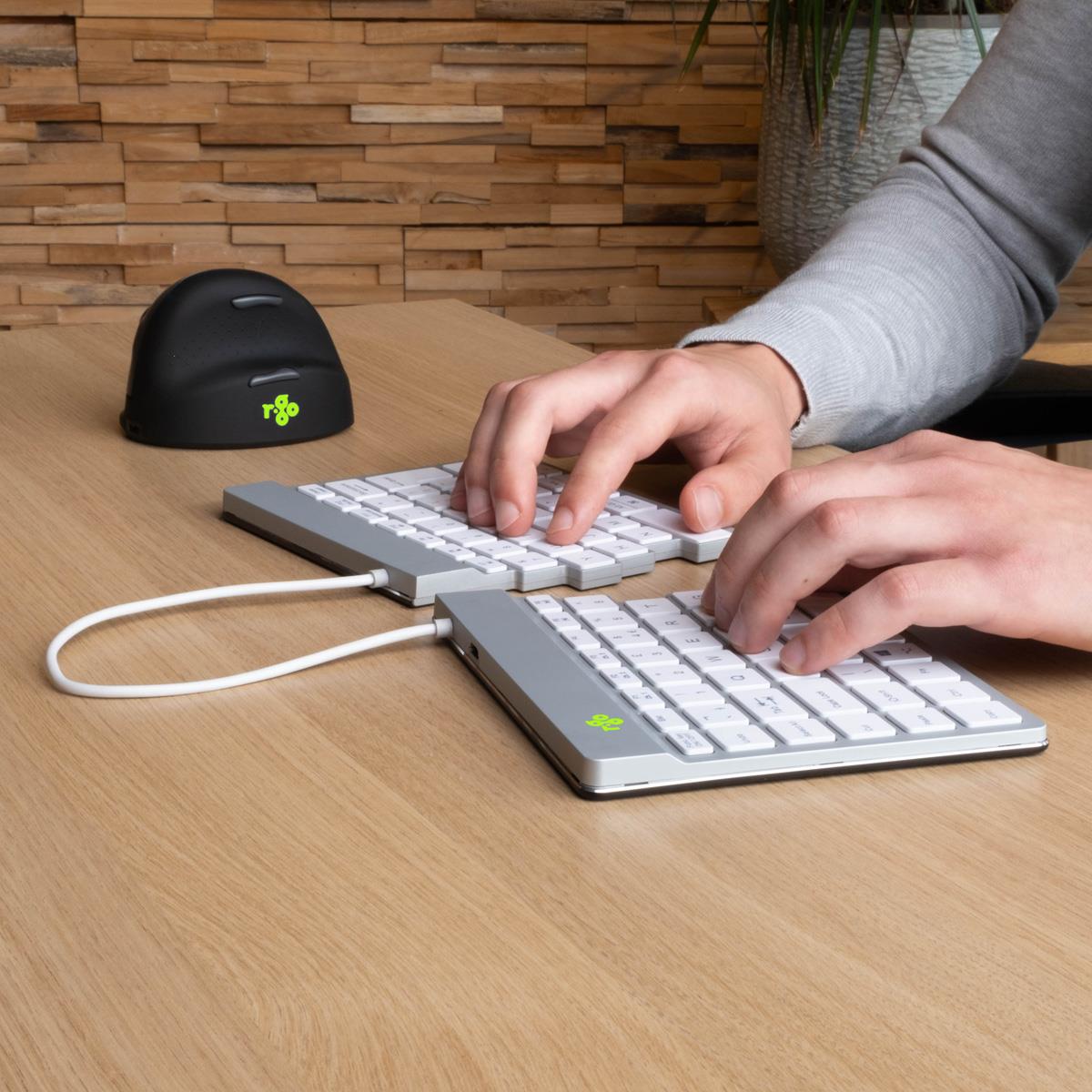 KEYBOARD WRL SPLIT BREAK/WHITE RGOSBUKWLWH R-GO TOOLS