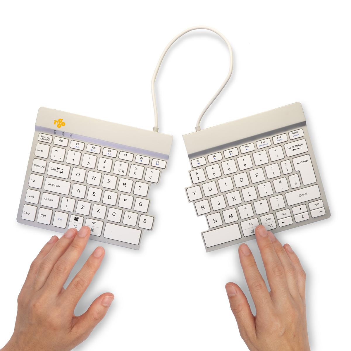 KEYBOARD WRL SPLIT BREAK/WHITE RGOSBUKWLWH R-GO TOOLS