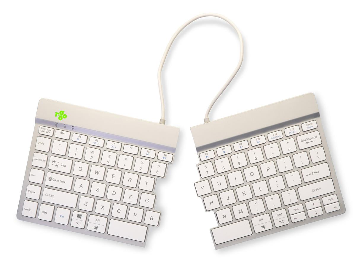 KEYBOARD WRL SPLIT BREAK/WHITE RGOSBUKWLWH R-GO TOOLS