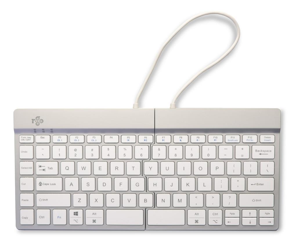 KEYBOARD WRL COMPACT BREAK/WHITE RGOSBUSWLWH R-GO TOOLS