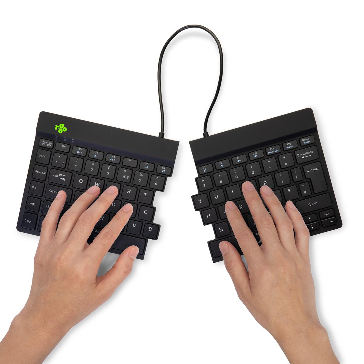 KEYBOARD WRL COMPACT BREAK/BLACK RGOSBUKWLBL R-GO TOOLS