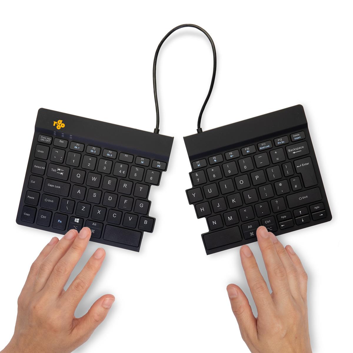 KEYBOARD WRL COMPACT BREAK/BLACK RGOSBUKWLBL R-GO TOOLS