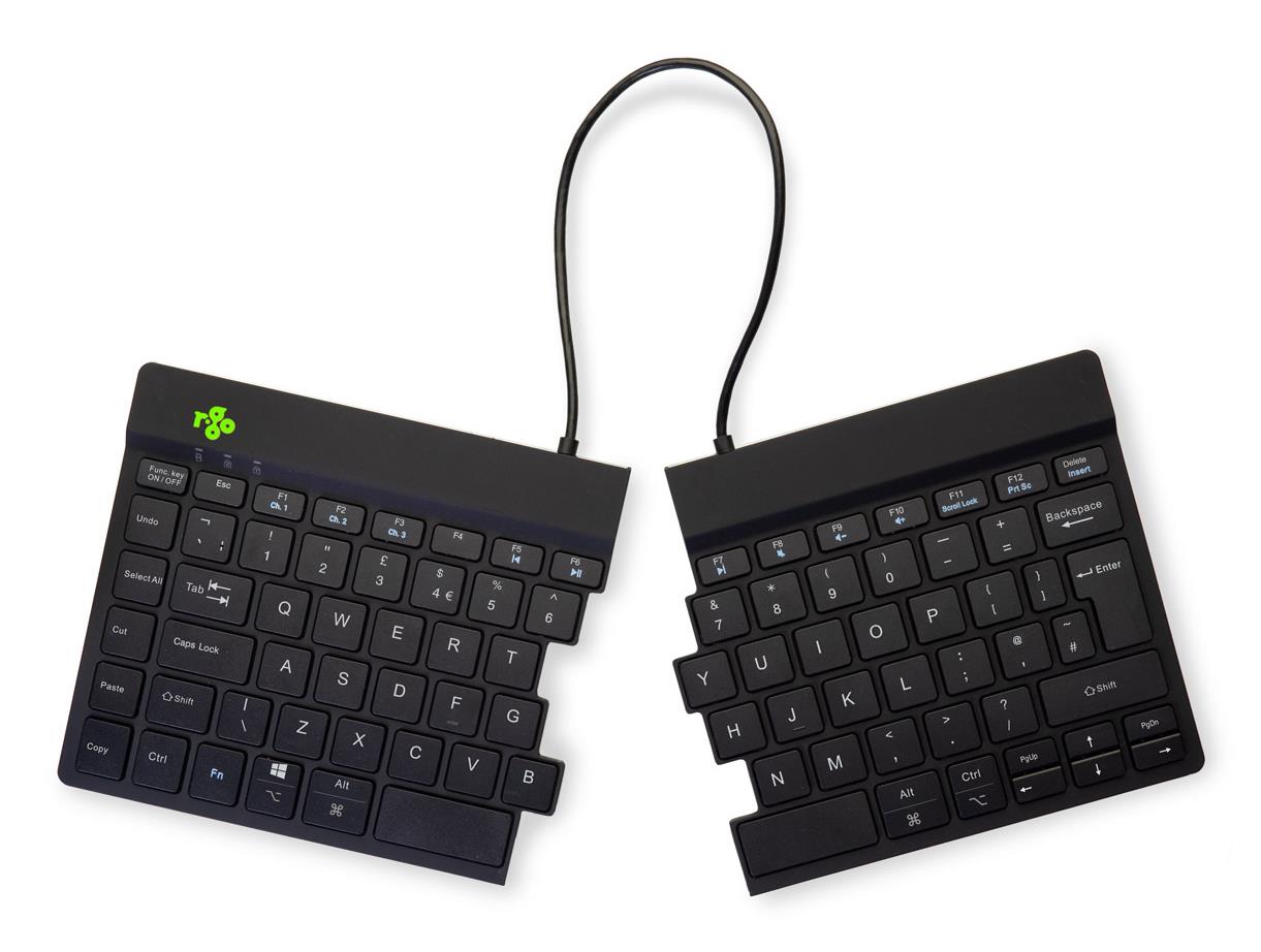 KEYBOARD WRL COMPACT BREAK/BLACK RGOSBUKWLBL R-GO TOOLS