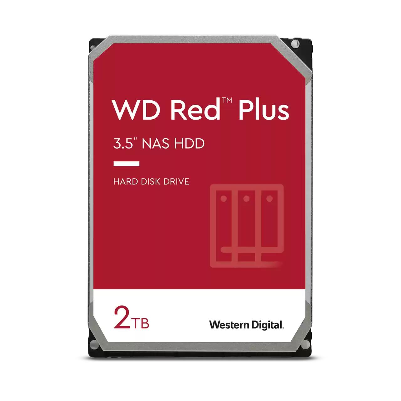 HDD WESTERN DIGITAL Red Plus 2TB SATA 64 MB 5400 rpm 3,5 WD20EFPX