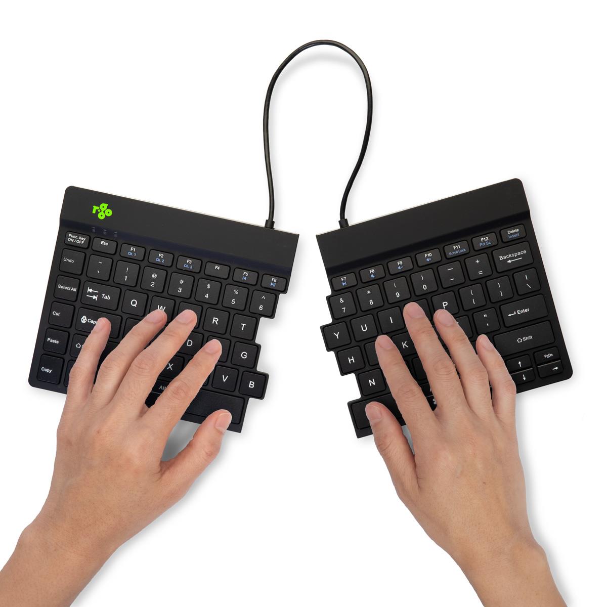 KEYBOARD WRL COMPACT BREAK/BLACK RGOSBUSWLBL R-GO TOOLS