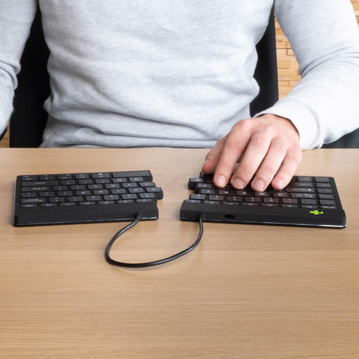 KEYBOARD WRL COMPACT BREAK/BLACK RGOSBUSWLBL R-GO TOOLS