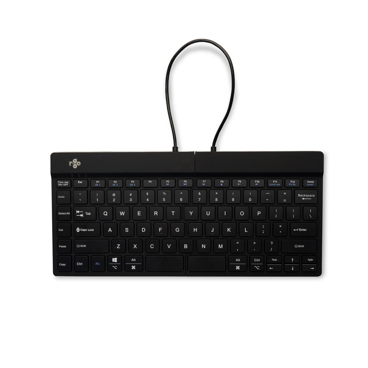 KEYBOARD WRL COMPACT BREAK/BLACK RGOSBUSWLBL R-GO TOOLS