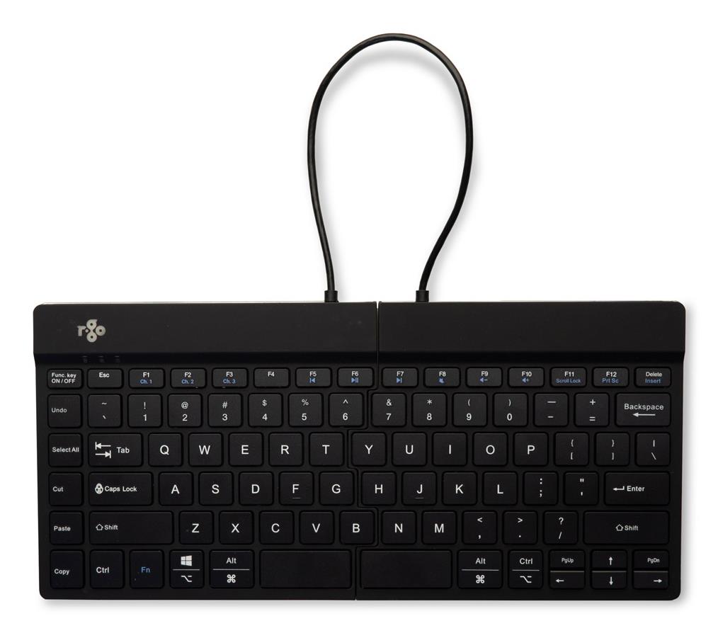 KEYBOARD WRL COMPACT BREAK/BLACK RGOSBUSWLBL R-GO TOOLS