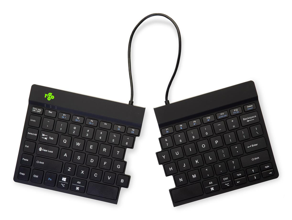 KEYBOARD WRL COMPACT BREAK/BLACK RGOSBUSWLBL R-GO TOOLS