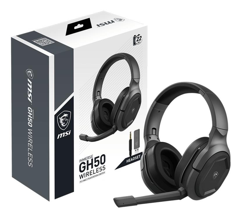 HEADSET/IMMERSE GH50 WIRELESS MSI
