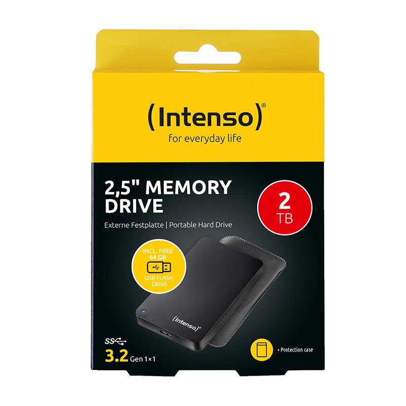 External HDD INTENSO 2TB USB 3.2 Colour Black 6023890