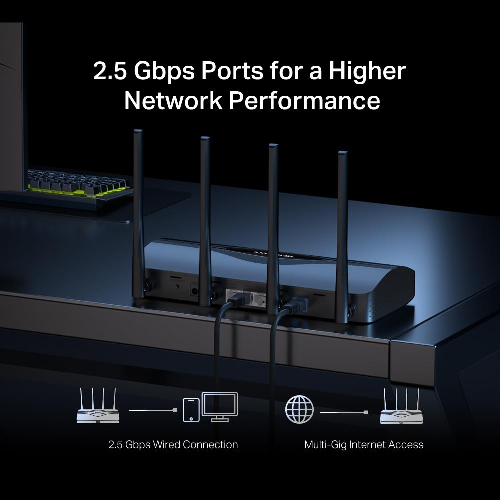 Wireless Router MERCUSYS Router 3600 Mbps Number of antennas 4 MR27BE