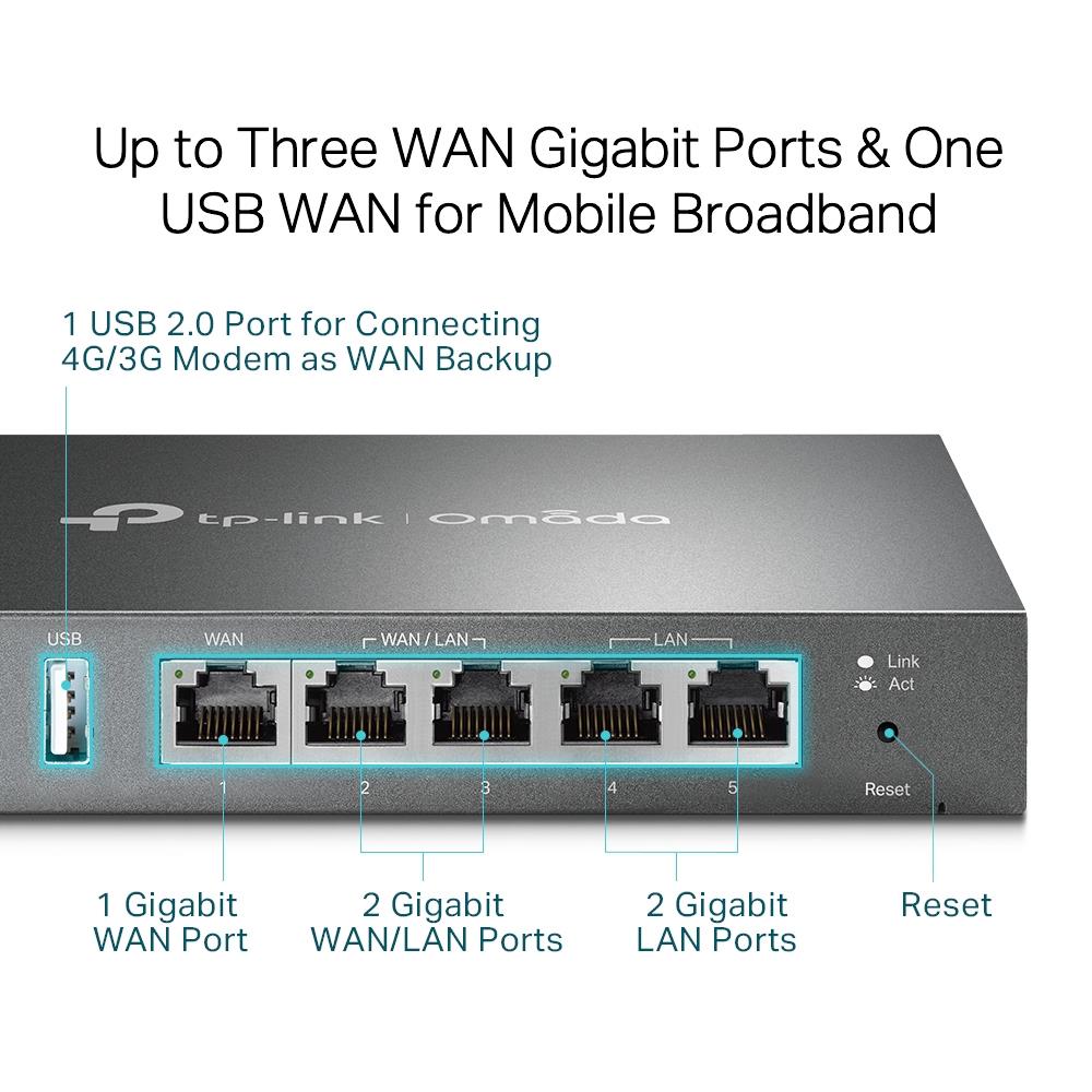 NET ROUTER 1000M 5P VPN/OMADA ER605 TP-LINK