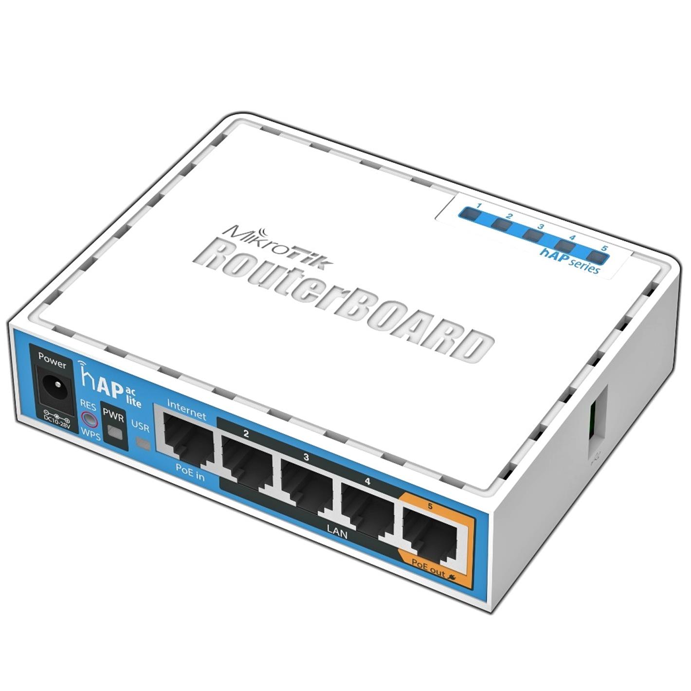 Access Point MIKROTIK IEEE 802.11b IEEE 802.11g IEEE 802.11n IEEE 802.11ac 5x10Base-T 100Base-TX 1xUSB 2.0 RB952UI-5AC2ND