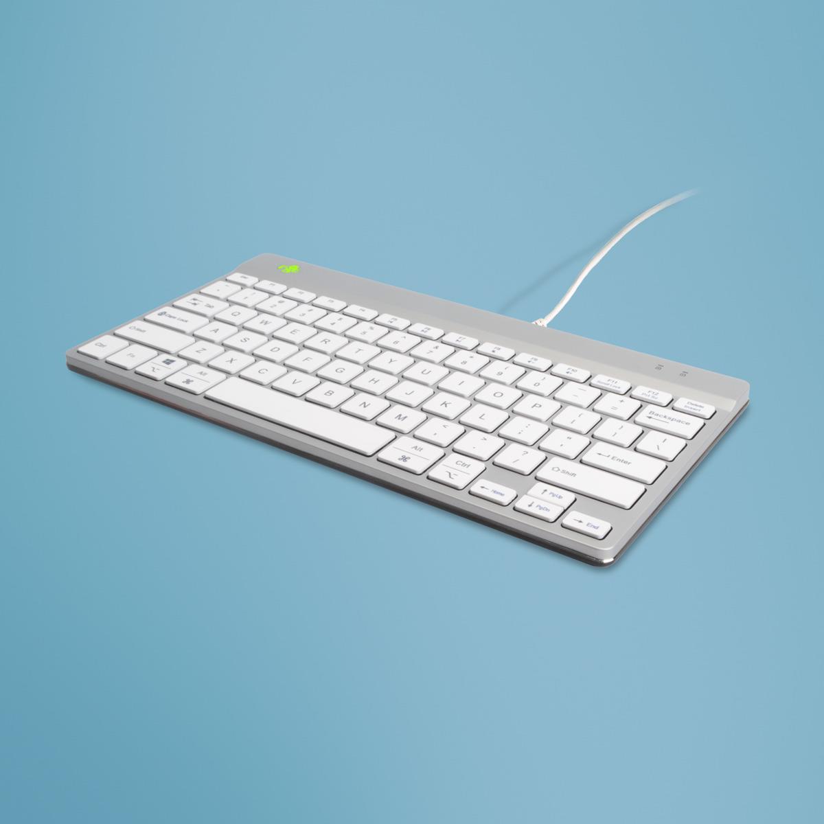 KEYBOARD COMPACT BREAK ENG/WHITE RGOCOUSWDWH R-GO TOOLS