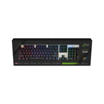 KEYBOARD GS101 BLACK/SILVER/MRGS101-UK MEDIARANGE