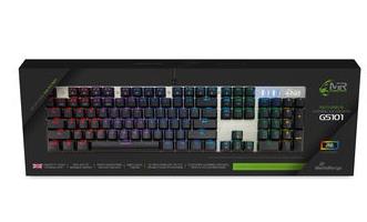 KEYBOARD GS101 BLACK/SILVER/MRGS101-UK MEDIARANGE