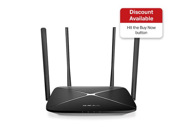 Wireless Router MERCUSYS Wireless Router 1167 Mbps LAN \ WAN ports 4 Number of antennas 4 AC12G