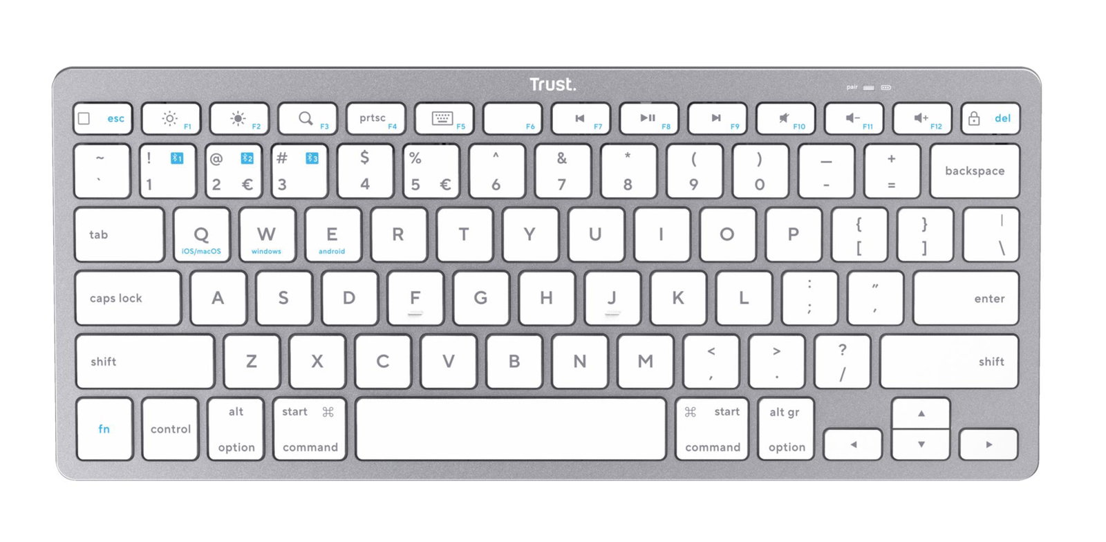 KEYBOARD WRL BASICS BLUETOOTH/ENG 24651 TRUST