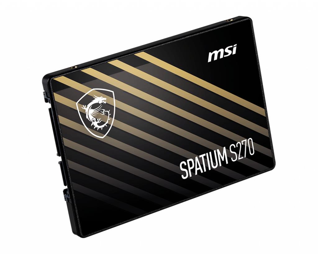 SSD MSI SPATIUM S270 240GB SATA 3D NAND Write speed 400 MBytes/sec Read speed 500 MBytes/sec 2,5 TBW 250 TB MTBF 2000000 hours S78-440N070-P83
