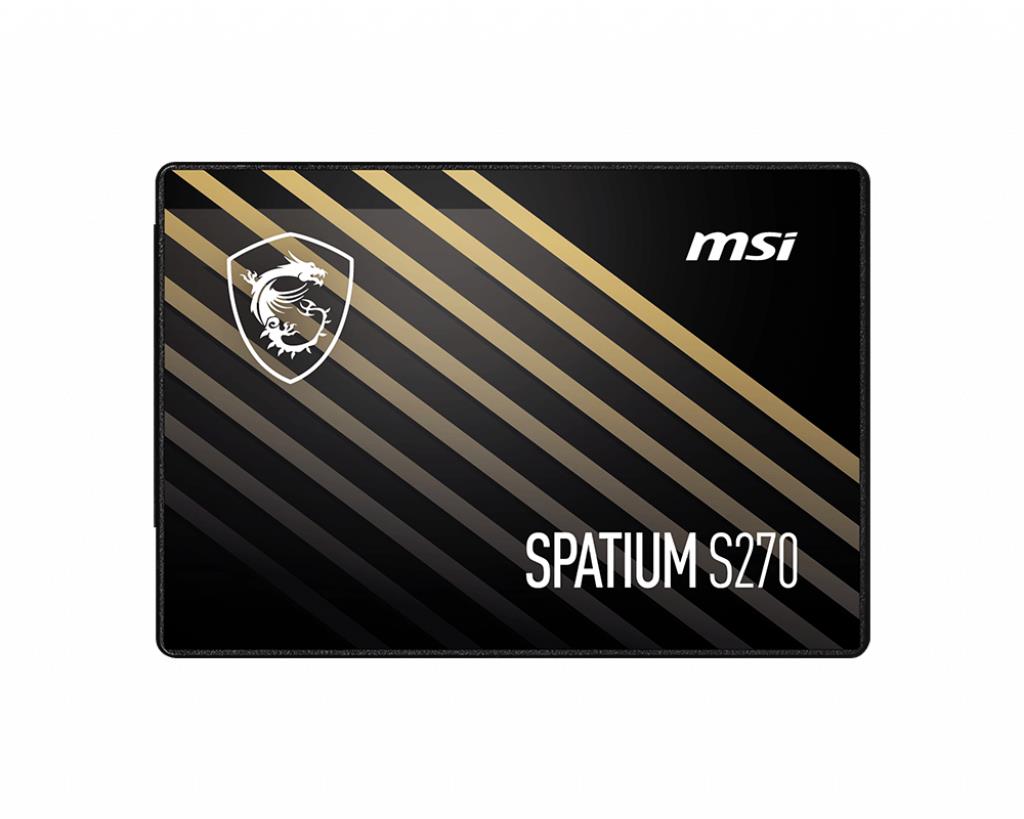 SSD MSI SPATIUM S270 240GB SATA 3D NAND Write speed 400 MBytes/sec Read speed 500 MBytes/sec 2,5 TBW 250 TB MTBF 2000000 hours S78-440N070-P83