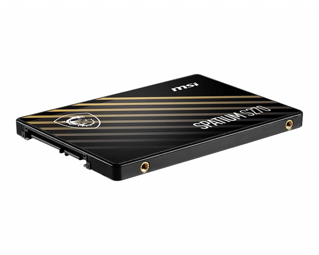 SSD MSI SPATIUM S270 240GB SATA 3D NAND Write speed 400 MBytes/sec Read speed 500 MBytes/sec 2,5 TBW 250 TB MTBF 2000000 hours S78-440N070-P83