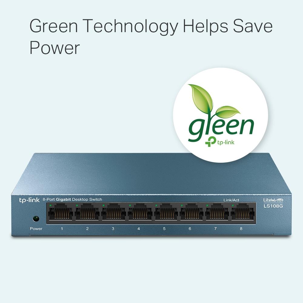 Switch TP-LINK TP-LINK LS108G LS108G 8x10Base-T 100Base-TX 1000Base-T LS108G