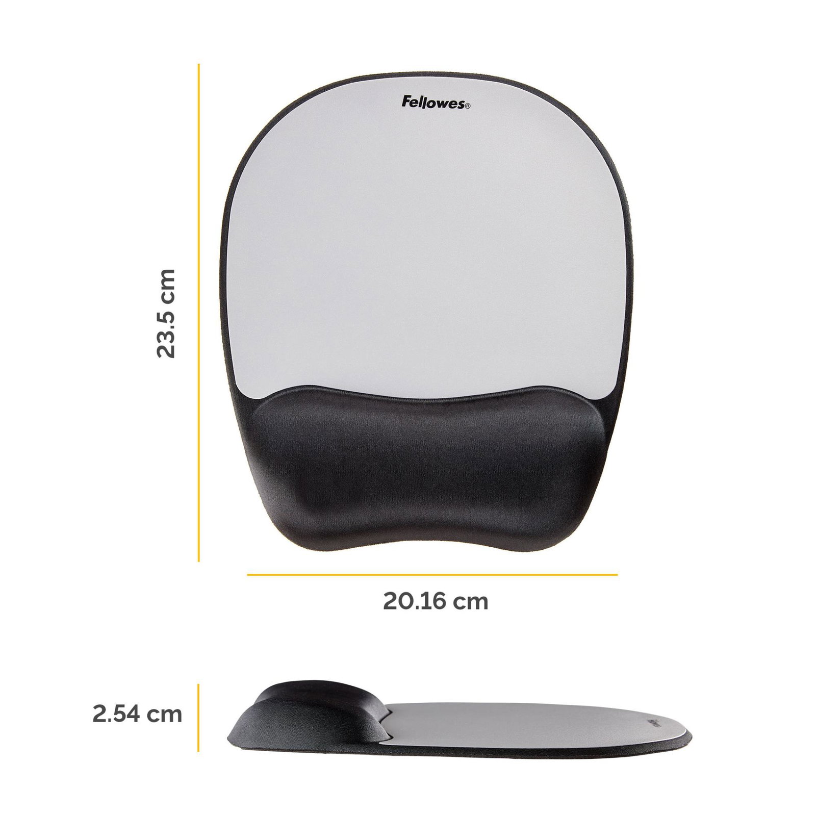 MOUSE PAD MEMORY FOAM/SILVER STREAK 9175801 FELLOWES