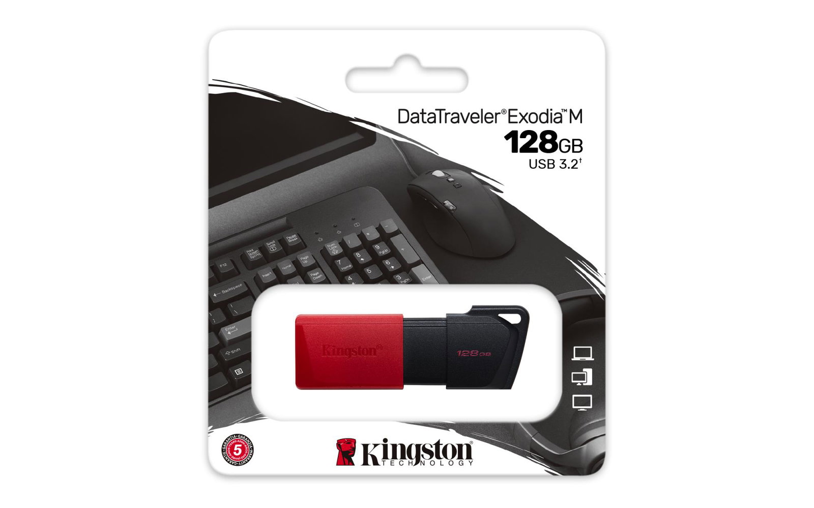 MEMORY DRIVE FLASH USB3.2/128GB DTXM/128GB KINGSTON