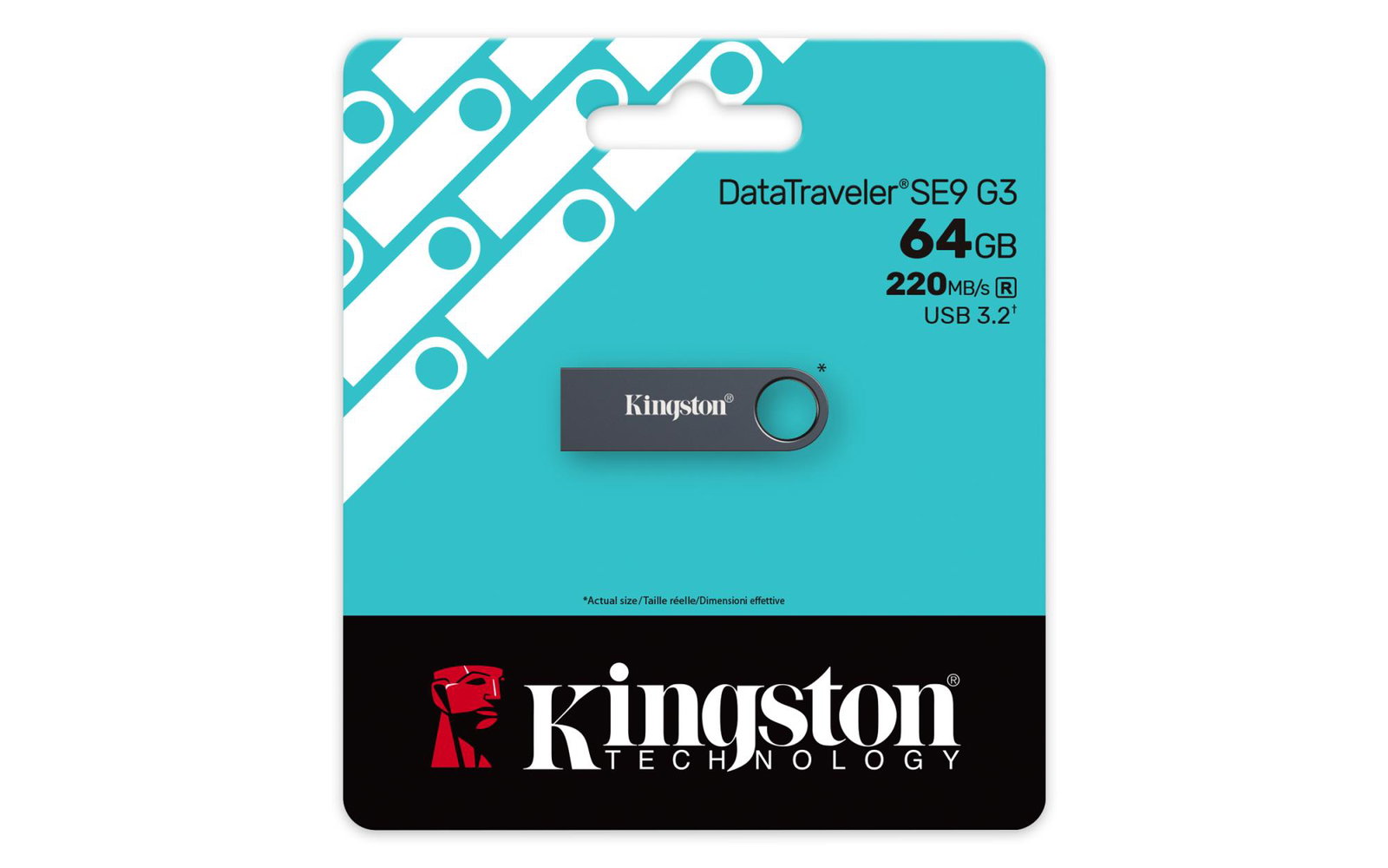 MEMORY DRIVE FLASH USB3.2 64GB/DTSE9 KE-U2X64-1AC KINGSTON