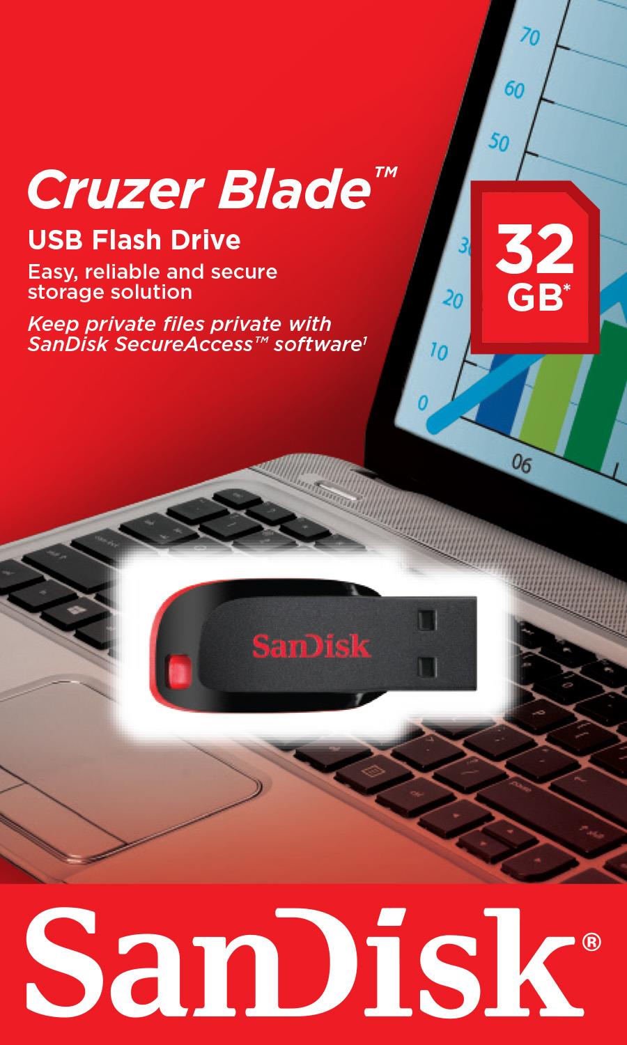 MEMORY DRIVE FLASH USB2 32GB/SDCZ50-032G-B35 SANDISK