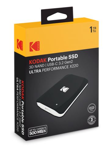 Kodak SSD 3.2Gen2 X220 1TB Portable EKSSD1TX220K