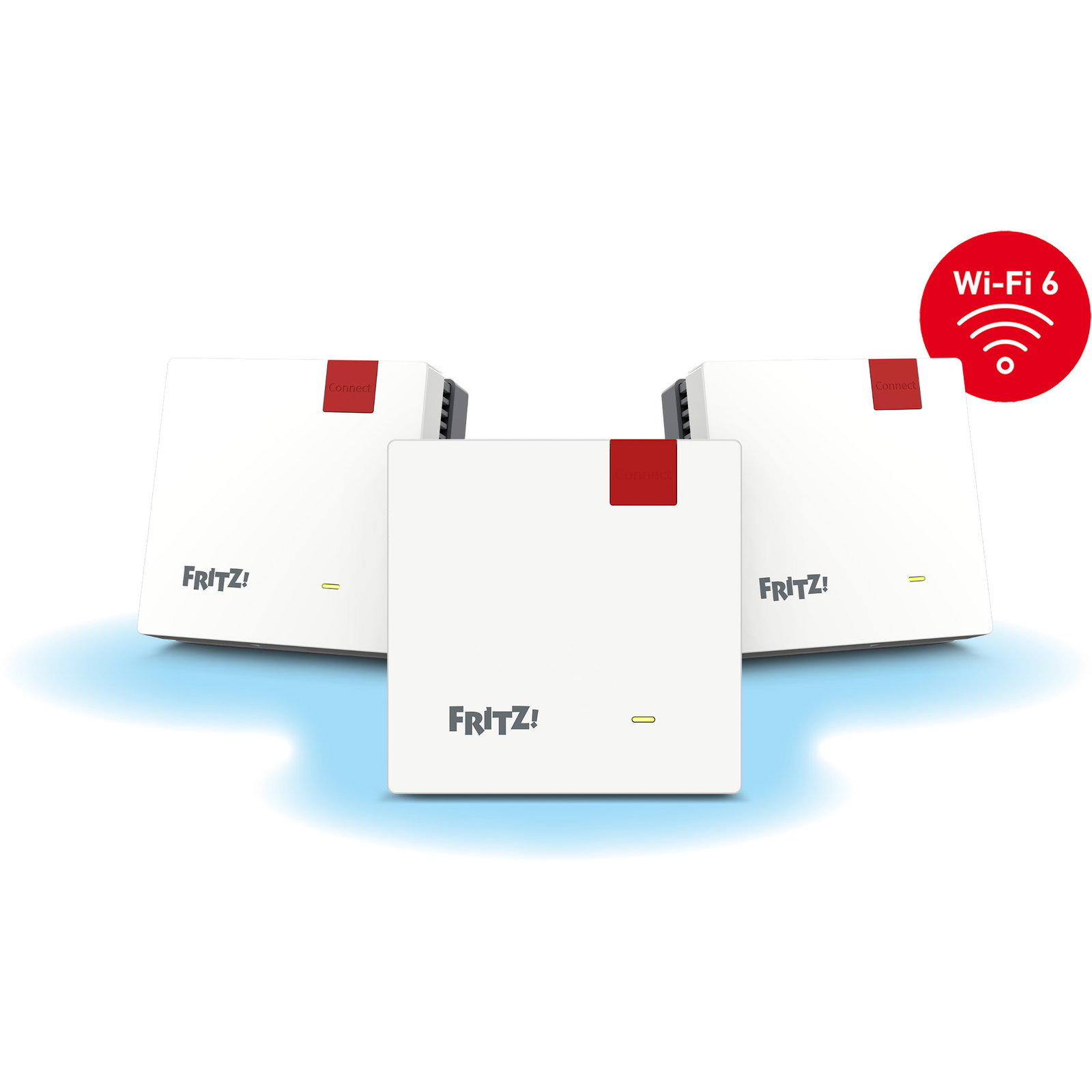 FRITZ! Mesh Set 1600 3-pack, Repeater - white/gray, 3x WLAN Repeater 1200 AX