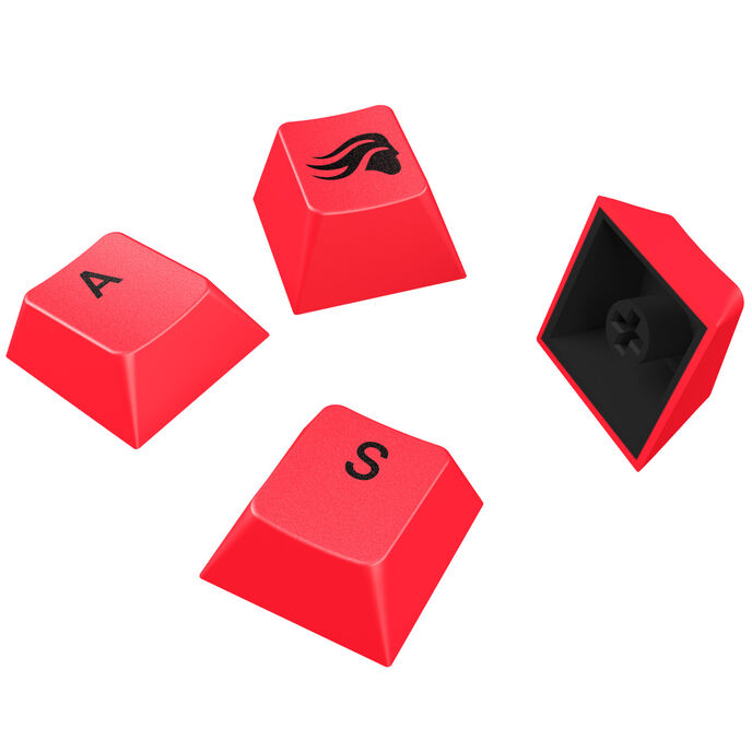 Glorious GPBT Basics Keycaps, ANSI Layout (US), PBT, Dye-Sub - Revive Red