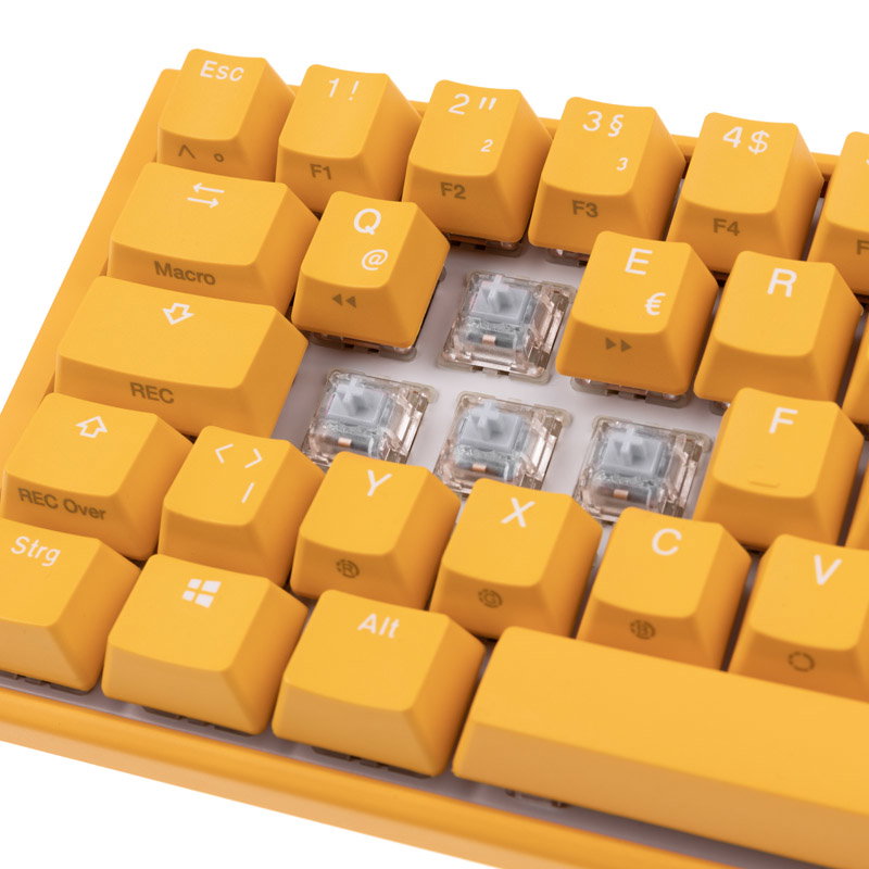Ducky One 3 Yellow Mini Gaming keyboard, RGB LED - MX-Clear