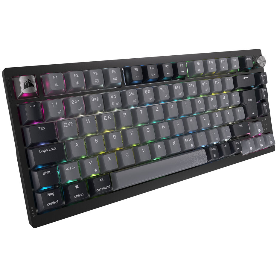 Corsair K65 Plus Wireless TKL Gaming keyboard, TKL (75%), Corsair MLX Fusion black, ISO (DE)