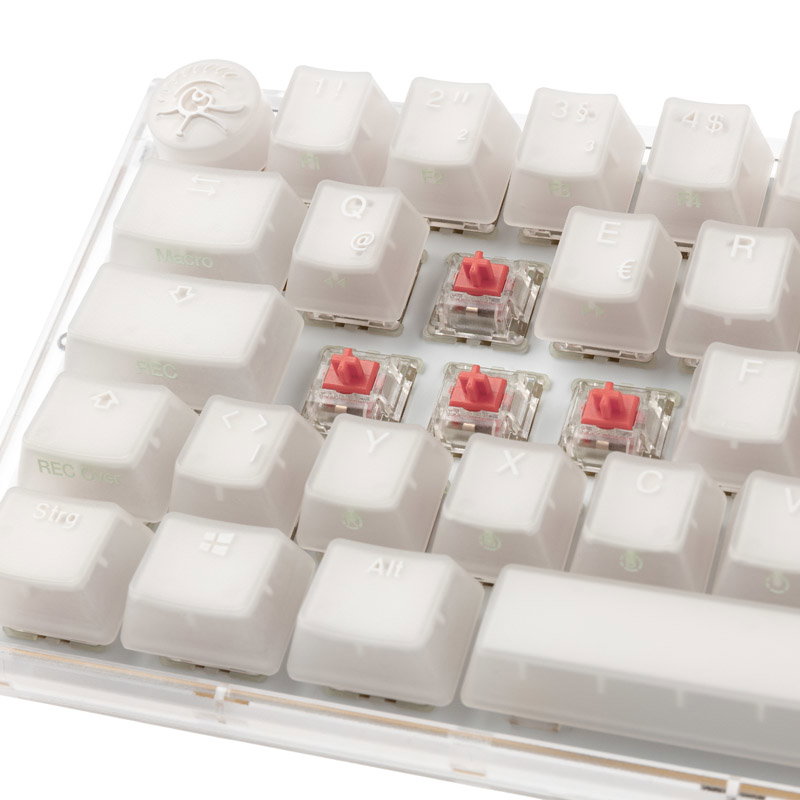 Ducky One 3 Aura White SF Gaming keyboard, RGB LED - MX-Silent-Red