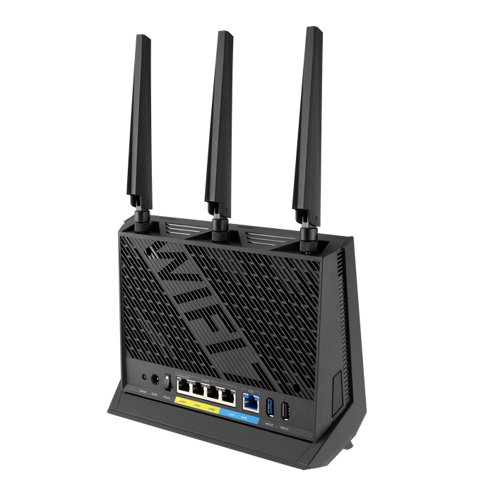 ASUS RT-BE86U wireless router 10 Gigabit Ethernet Dual-band (2.4 GHz / 5 GHz) Black