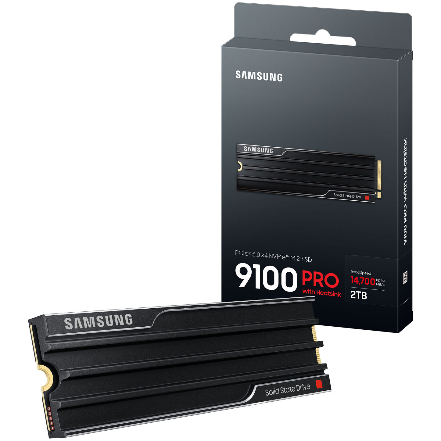 Samsung 9100 PRO Series NVMe SSD, PCIe 5.0 M.2 Typ 2280, with Khlkrper - 2TB