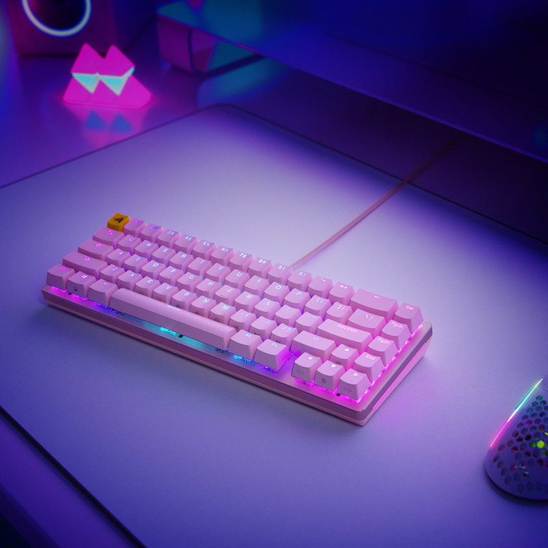 Glorious GMMK 2 Compact Keyboard - Barebone, ANSI Layout, pink