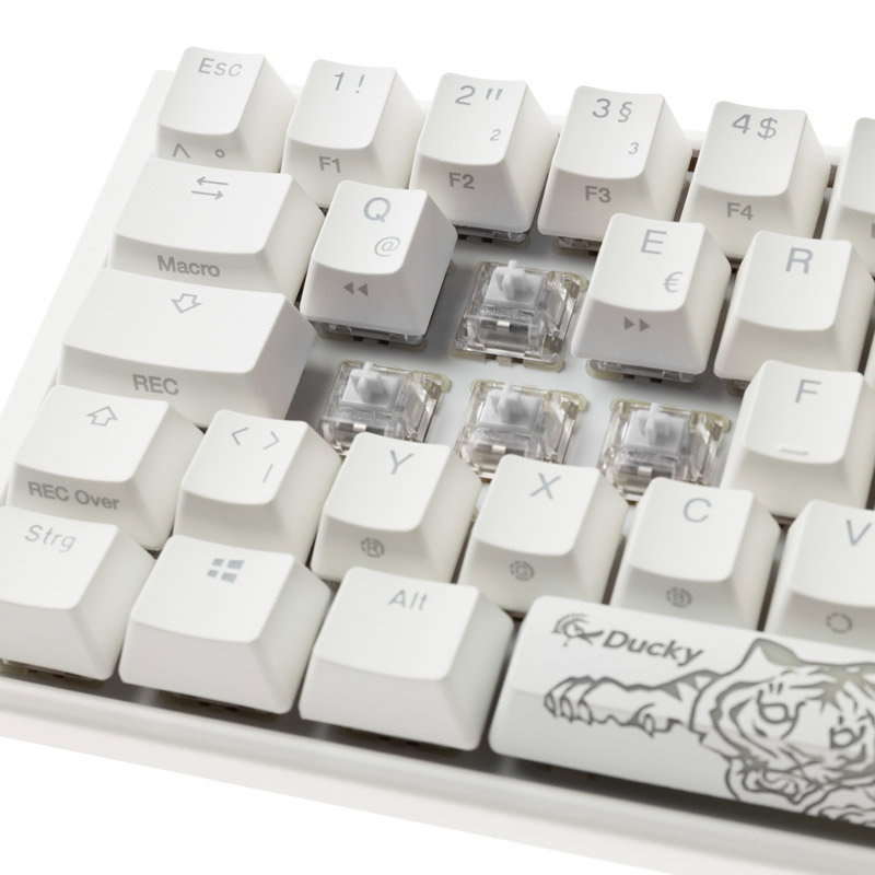 Ducky One 3 Classic Pure White SF Gaming keyboard, RGB LED - MX-Clear