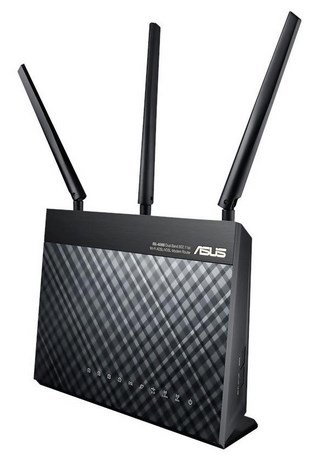 ASUS DSL-AC68U wireless router Gigabit Ethernet Dual-band (2.4 GHz 5 GHz) Black
