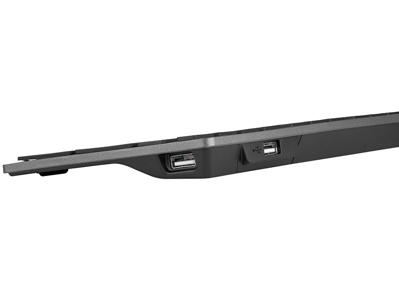 A4Tech FSTYLER FX60H (White Backlit) keyboard USB QWERTY Black, Grey