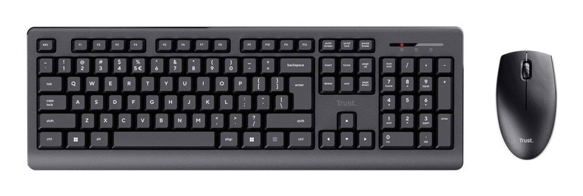 Trust Primo keyboard Mouse included Universal RF Wireless QWERTY US English Black