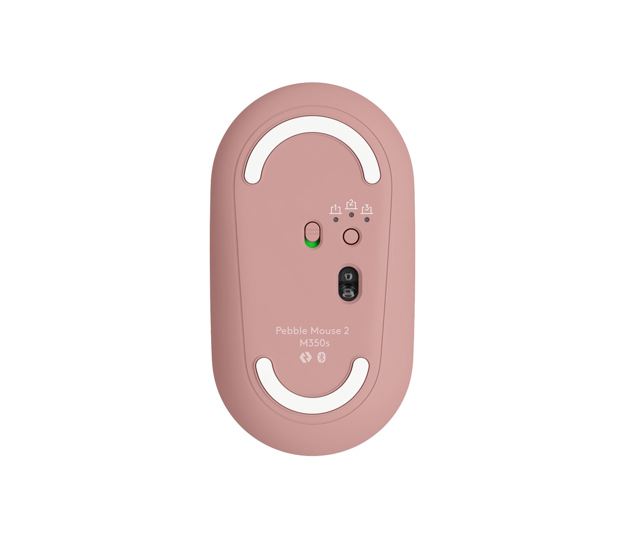 Logitech Pebble 2 M350s mouse Travel Ambidextrous RF Wireless + Bluetooth Optical 4000 DPI