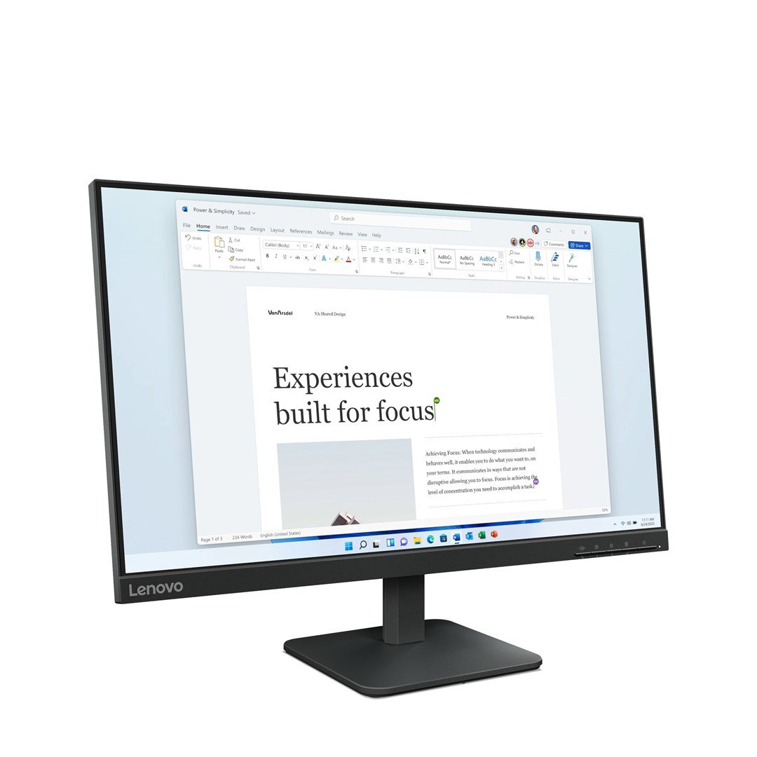 Lenovo L24-4e computer monitor 60.5 cm (23.8) 1920 x 1080 pixels Full HD LCD Black