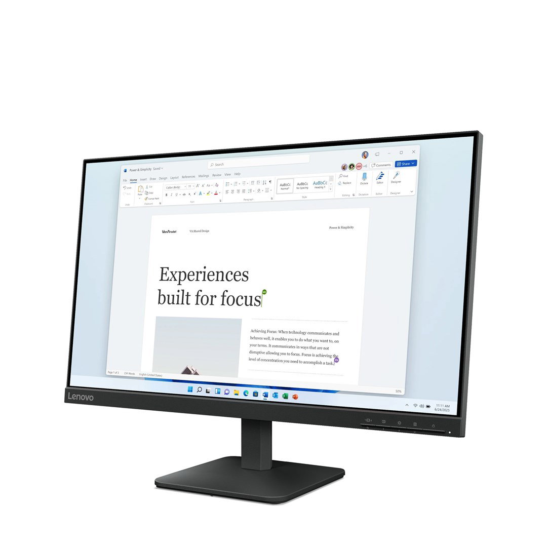 Lenovo L24-4e computer monitor 60.5 cm (23.8) 1920 x 1080 pixels Full HD LCD Black