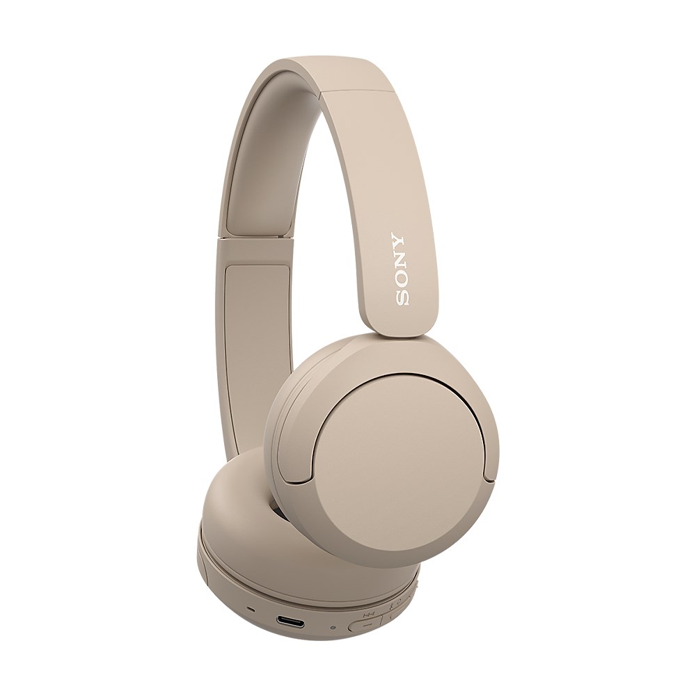 Sony WH-CH520 Headset Wireless Head-band Calls/Music USB Type-C Bluetooth Charging stand Cream
